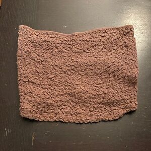 Textured Brown Women's tube top